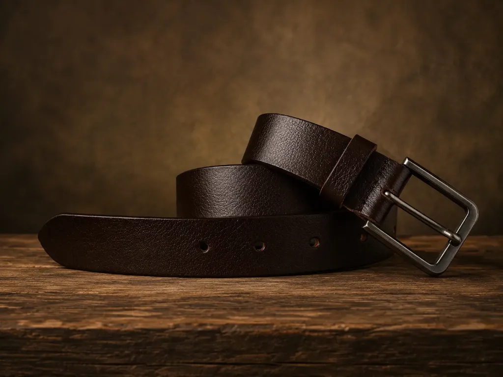 ZoloHide Premium Brown Leather Belt | Elegant Formal & Casual Wear | Sizes Up to 60 Inches (28)